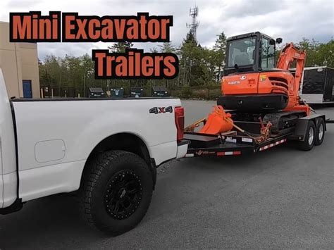 best mini excavator trailer|mini excavator trailer hitch.